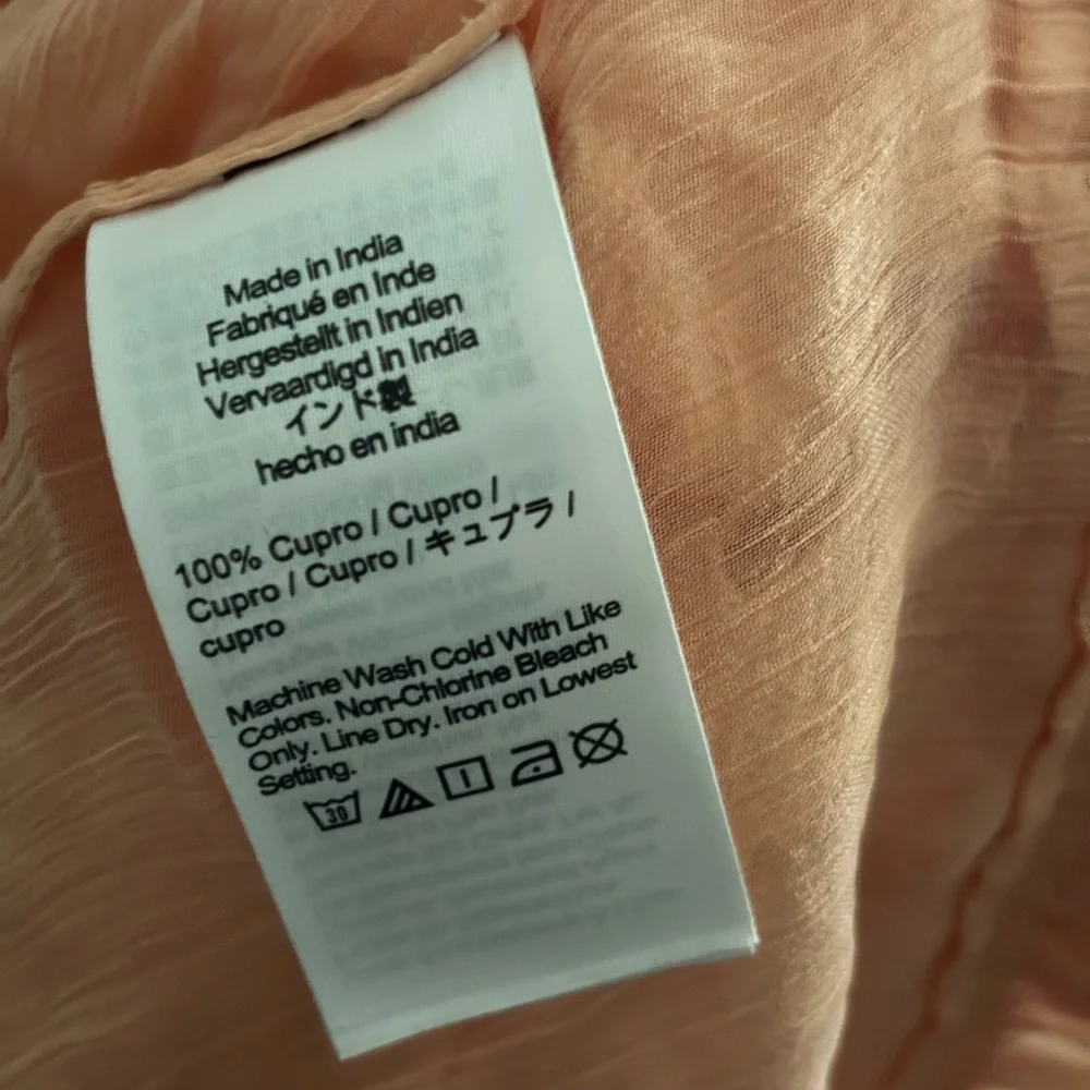 NWT J.Crew Tiered ruffle dress in chiffon 4 Glowy Peach Capro Bridesmaid Preppy